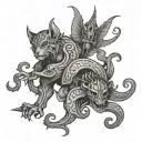 trinacria tattoo design idea