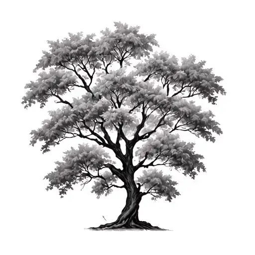 Pecan Tree tattoo design idea
