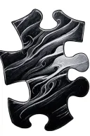 3 piece jigsaw puzzle piece tattoo design idea