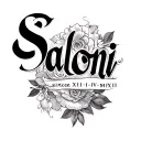 a name "Saloni" actually it's my wife's name so I want a tattoo of Saloni and below it "since XIII-IV-MMXIII" tattoo design idea