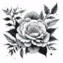 hydranga patchwork sleeve tattoo design idea