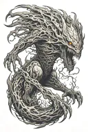 dark skinwalker tattoo design idea