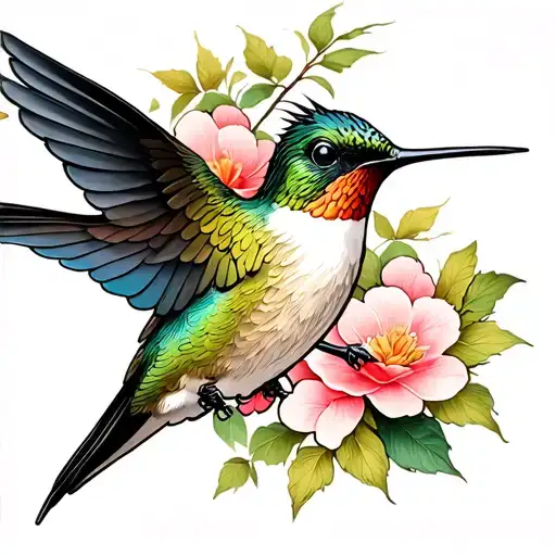 create tattoo of hummingbird honoring dad without any words tattoo design idea