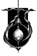 pendulum swinging tattoo design idea