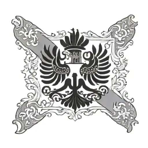 Sicilian flag tattoo design idea