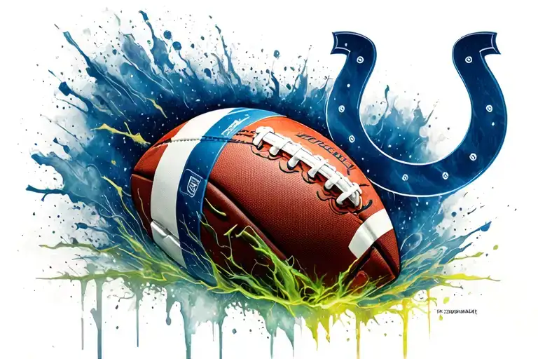 colts football  tattoo design idea