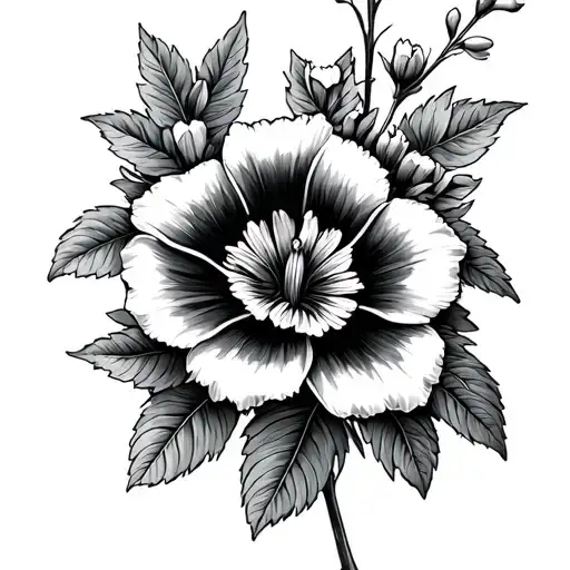 aster morning glory hawthorn flower sleeve tattoo tattoo design idea