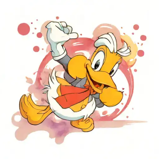 Donald Duck tattoo design idea