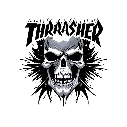 Thrasher tattoo design idea