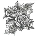 valentine tattoo design idea