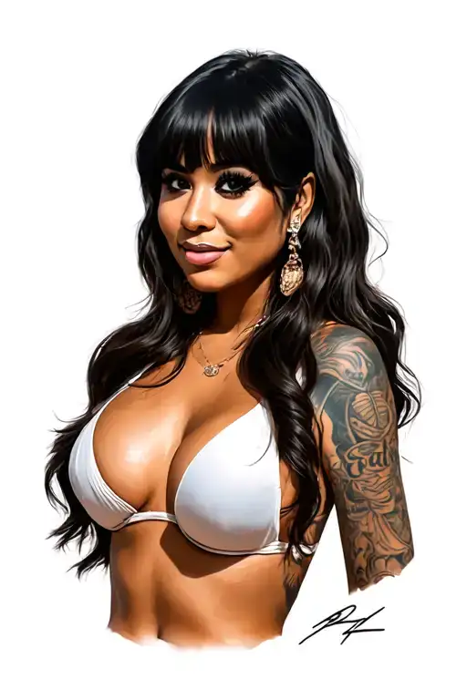 mia khalifa, full nude, big boobs, big ass, posing, tattoos tattoo design idea