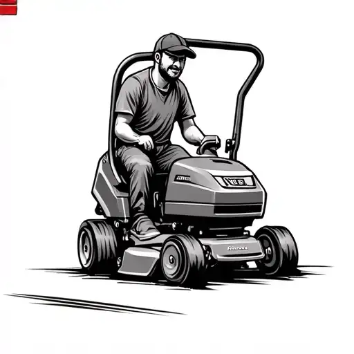 Lawnmower tattoo design idea