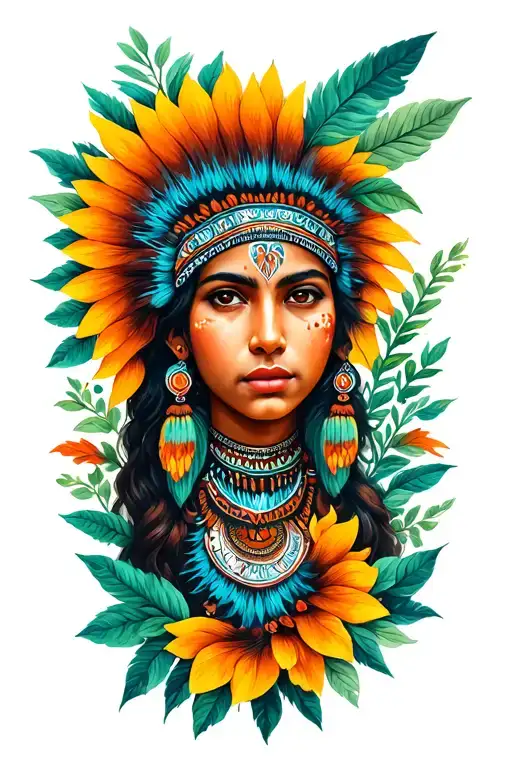 ojibwe nature inspired tattoo tattoo design idea