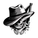 straw hat flag with tony tony choppers flag combined tattoo design idea