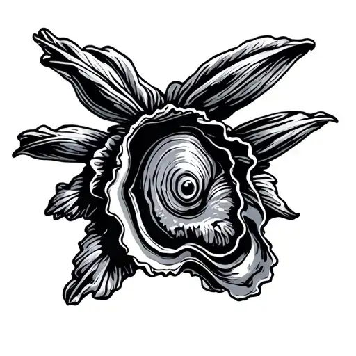 Oyster tattoo design idea
