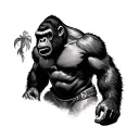 King Kong tattoo design idea
