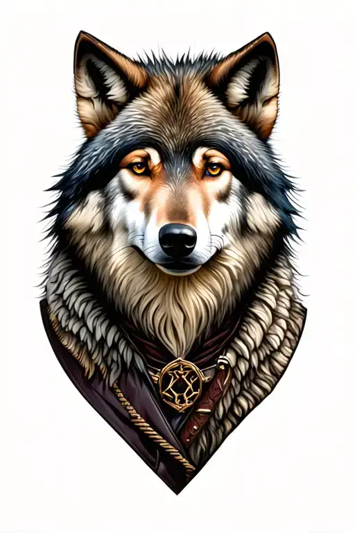 wolf in sheep clothing items morphing tattoo design idea