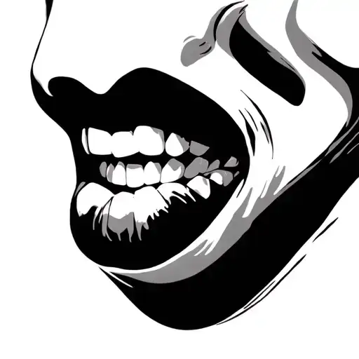 Throat tattoo design idea