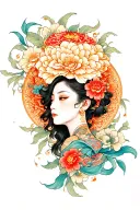 anatomy combined with intricate tattoo design idea