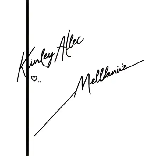 combine names Kinley Alec melanie martinez tattoo design idea