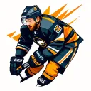 Ice hockey player tattoo design idea