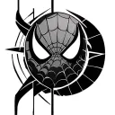 Spiderman logo geo symteric shapes tatto design tattoo design idea