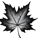Hip Maple leaf tattoo design idea