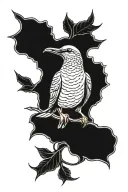 old school mourning dove tattoo design idea