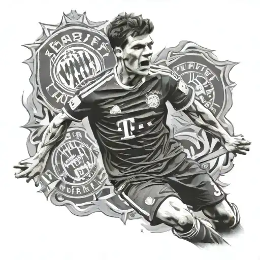 Thomas Müller, FC Bayern Munich tattoo design idea