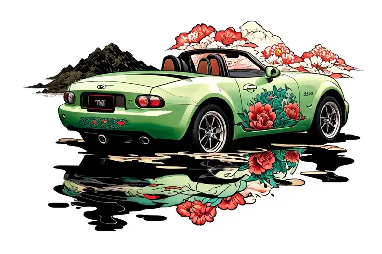 Mazda Miata na tattoo design idea