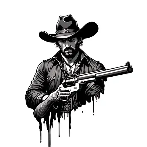 Red Dead Redemption 2 low honor  tattoo design idea