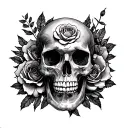 Amor Fati Memento Mori tattoo design idea