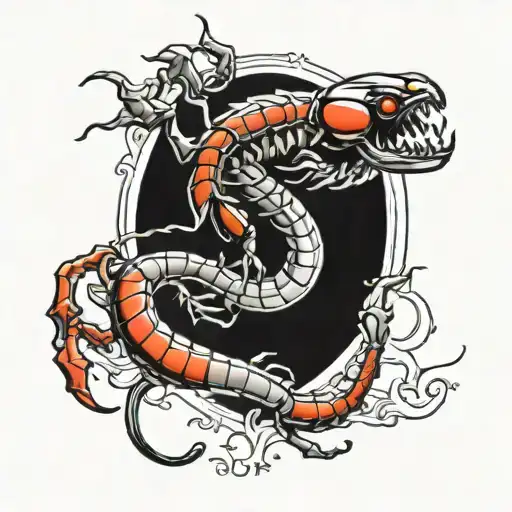 Scorpio alpha male reincarnation  tattoo design idea