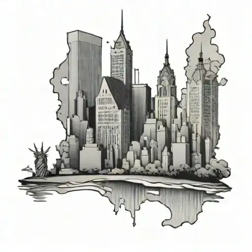 New York City Dominican Republic tattoo design idea
