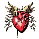 Immaculate Heart tattoo design idea