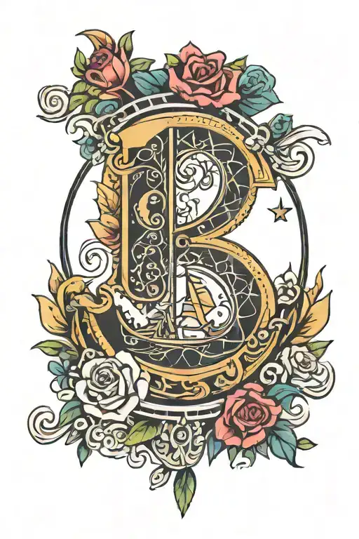 Brittany, Savoy, Paris, moon, number 7 tattoo design idea
