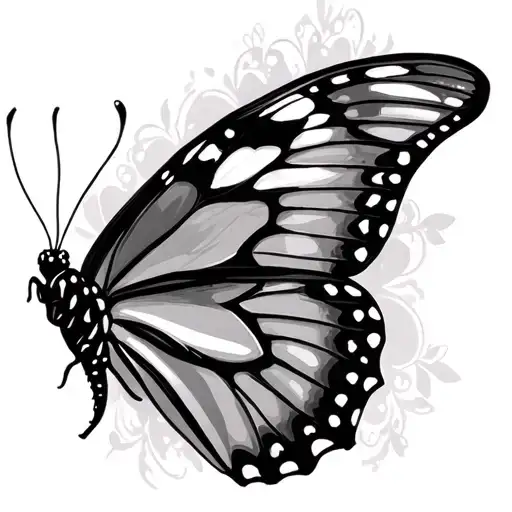 butterfly for sissy tattoo design idea