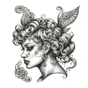 Prostitute tattoo design idea