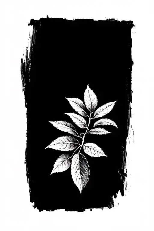 lemon tree branch tattoo design idea