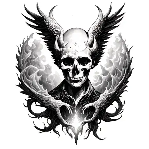 Heaven and Hell tattoo design idea