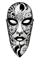 omni Mask tattoo design idea