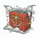 box of rain tattoo design idea