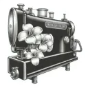 sewing machine hawaii plumeria tattoo design idea