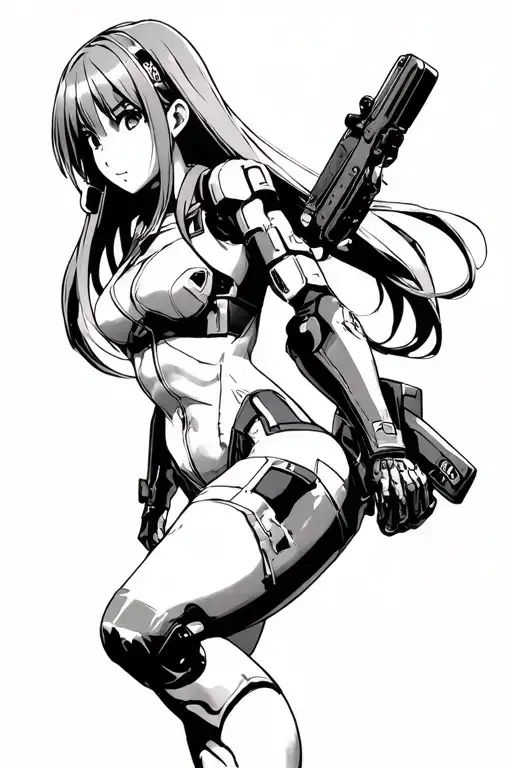 asuka Langley in contact costume full height original manga style tattoo design idea