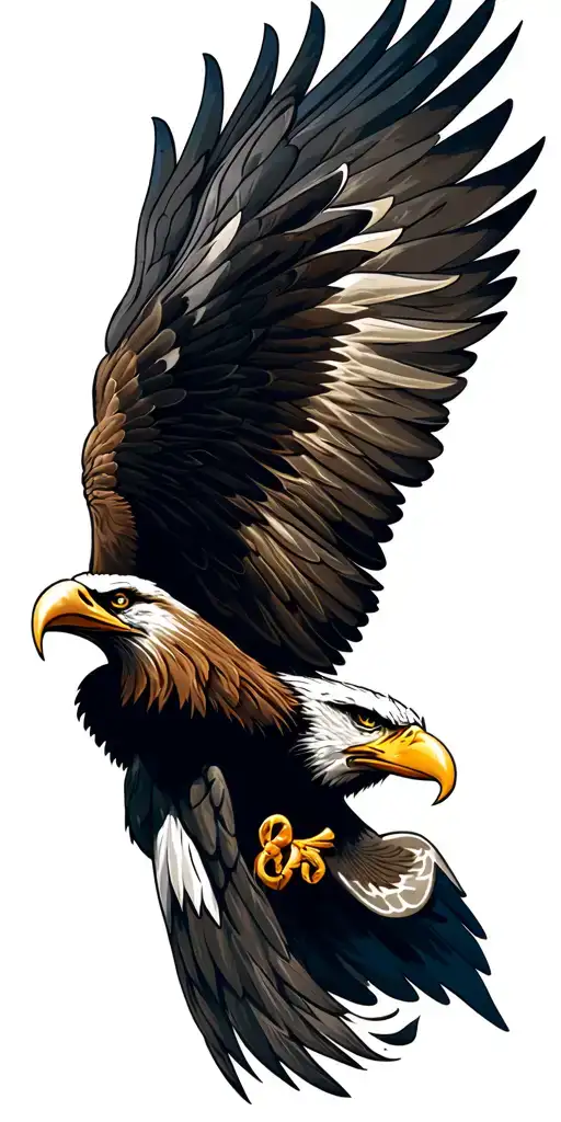 Eagles logo surrounded tattoo design idea