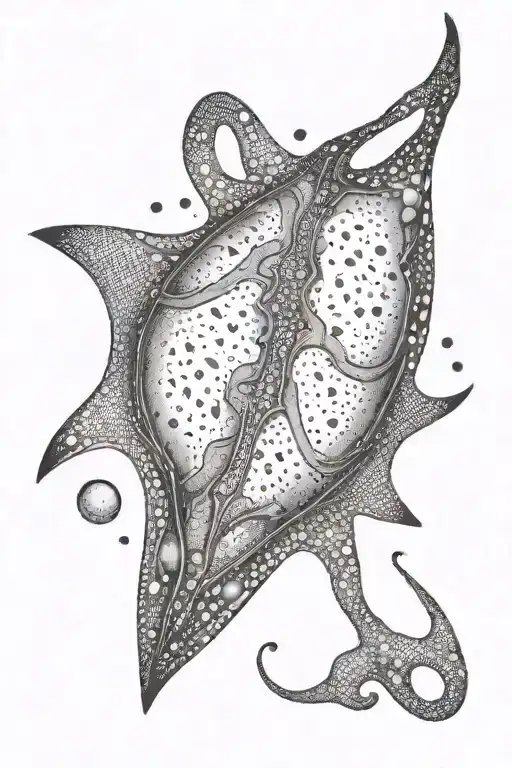 sting ray tattoo design idea