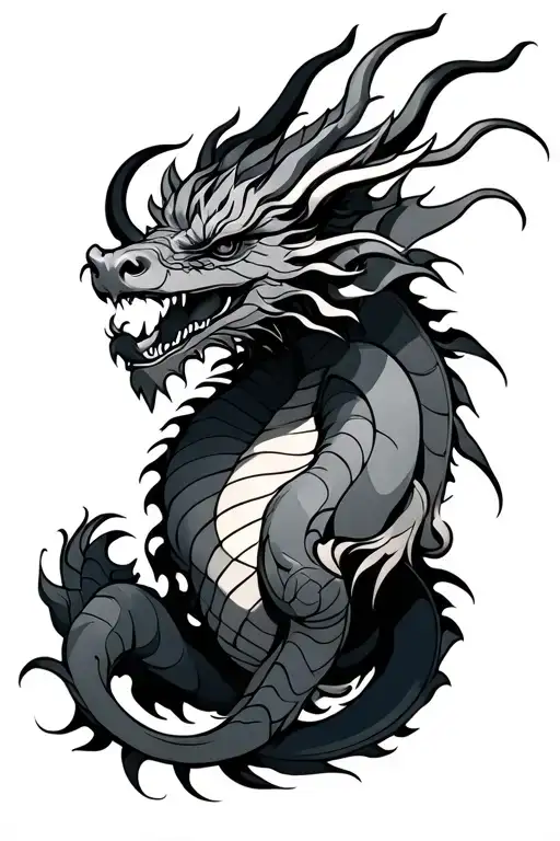 welsh, Taurus, year of dragon wrapped tattoo design idea