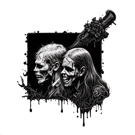 blood of my blood brothers bigger and younger tattoo design idea