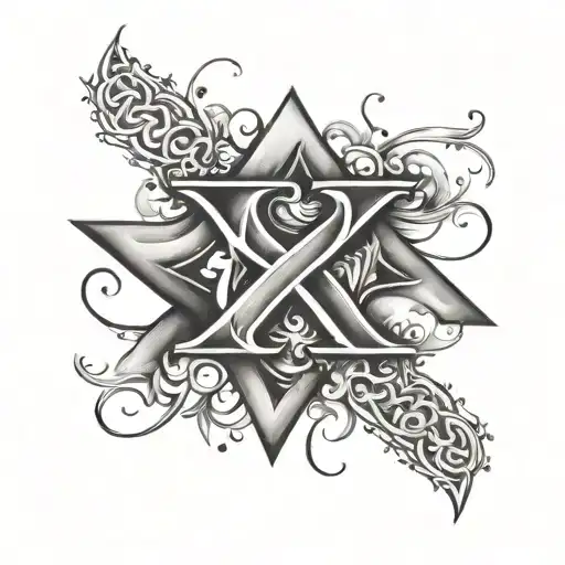 XO tattoo design idea