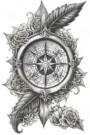 perspective symbol tattoo design idea